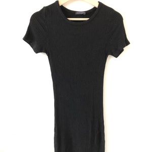 Brandy Melville Black Bodycon Midi Dress